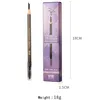 眉エンハンサー2PCS HAOZHUANG MIST EYBOW PENCIL TRENDY WOODENGY EYEBROW BRUSH防水茶色の眉エンハンスメントメイクアップ231109