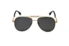 Herenontwerper Zonnebrillen Leopaard Kop Composiet metalen Randloos Optisch frame Klassieke rechthoekige vierkante Luxe Gold Sunshade Zonneglass Carti Frame Glazen GG315