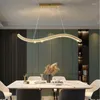 Chandeliers Modern Luxury Bedroom Bedside LED Crystal Chandelier Restaurant Living Room Long Gold Chandelier3 Color Dimming