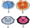 Parapluies inversés coupe-vent couche inversée parapluie inversé à l'envers support coupe-vent parapluie inversé parapluies FY3301