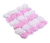 Guirnaldas de flores decorativas, 20/50 Uds., 6cm, rosas de boda, corona de cabeza de rosa artificial, arte de colección de recortes para manualidades, suministros para el hogar 2360521