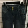 High Waist Denim Pants Crystal Designer Trousers Slim Long Hip Hop Personality Charm Girls Jeans Pant