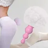 Plugue anal de silicone massageador, brinquedo sexual para homens e mulheres, pelúcia com cauda de coelho, próstata, dramatização erótica, loja de bunda