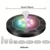 Садовые украшения, 1 шт., 3,5 Вт, светодиодный солнечный фонтан для птичьей купальни, фонтаны с батареей, 6 насадок, насос с питанием от фонтана
