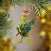 크리스마스 장식품 나무 크리스마스 창조적 장식 수지 grinch 액세서리 크리스마스 크리스마스 펜던트 홈 장식