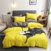 Bedding Sets Bedaltel Size King Size Cama Conjunto de Tampa de Tampa Pleda de Cama Pleda de Cama Pounhola Casal de Cases Verde Azul Verde Amarelo 3/4pcs