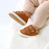 First Walkers Baby Shoes Retro Leather Boy Girl Multicolor Toddler Rubber Sole Antislip Infant born Moccasins 231109
