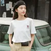 Women's T Shirts Harajuku Tshirt Women Clothes 2023 Summer Korean Style Tops Fashion Vintage Print Letter Cartoon Dog Funny