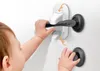 Poignée de porte serrure de sécurité bébé enfants serrure de porte Anti-ouverture sans poinçon poignée de porte serrure fixe
