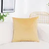 Pillow Case Solid Color Velvet Cushion Cover Candy For Sofa Office Waist Back Home Decorative Pillowcase Dropship