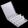 Tandpetare Holder 20 rutnät Clear Display Case Organizer Holder For Jewelry Nail Beads Box Akryl Makeup Art Storage 231123