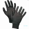 1 par Pure Silk Black Liner Inner Thin Thin Gloves Cykel Motorcykel Mjuka sporthandskar som kör cykelpartihandskar En storlek