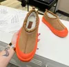 Uggies Boots Designer Tasman Weather Hybrid Mini Slippers Ultra Men Women Tazz Waterproof Rain Classic Chossnut Orange Sheepskin Winter Slip-On Shoes 35-44