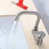 Badezimmer-Waschtischarmaturen Wasserhahn Wasserhahn Beckenzubehör Einhand-Keramikventil für die Küche
