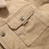 Jaquetas masculinas ao ar livre casual jaqueta de inverno homens engrossados casaco quente casual cordeiro parka homens na moda jaqueta masculino exército roupas de veludo 231108