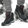 Stiefel Winter Herren Stiefel Wasserdichte Leder Sneakers Schnee Stiefeletten Outdoor Männliche Wanderstiefel Arbeitsschuhe High Top rutschfeste Arbeitsstiefel 231108