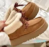 Bottes d'hiver australie femmes style Maillard botte de neige classique en peluche cheville courte mini fourrure bottines pour femmes