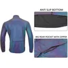 Kurtki rowerowe Darevie Kurtka rowerowa Man Winter Rainbow Reflective Windbreak Men Men Windproof Waterproof Jacking Men Men Men Kobiet Spring Fall 231109