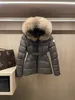 Thick Mens Down Jacket Letter Monclair Knitted Women Parkas Panel Casual Coats Bomber Jackets Designers Men Clothing Size 1-4