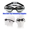 Goggles JSJM Professional Adults Swimming Goggles Waterproof Swim Anti Fog HD Adjustable Multicolor Swimming Glasses Eyewear Men Women P230408