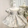 Mädchenkleider Säuglingsbabykleid Tüll Taufkleider für Mädchen 1. Jahr Geburtstag Perlenstickerei Spitze Applizierte Party Hochzeit Abschlussball Kinderkleidung 230408