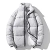 メンズダウンパーカスファッションブランド冬のメンズジャケットパーカー雄のジッパー厚い雪コートフード付きウィンドブレイカーアウター231108