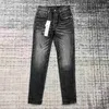 2024 Mens Jeans Designer Jean Fashion Black Ripped Biker Slim Fit Bikers denim för mens pant staplade jeans