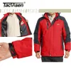 Mens Down Parkas TACVASEN Inverno Engrossar Jaquetas de Lã À Prova D 'Água Caminhadas Esqui Casacos Mountain Trekking Windbreaker Outwear Masculino Ao Ar Livre 231109