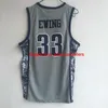 Mens Georgetown Hoyas Iverson College Jersey 3 Allen 33 Patrick Ewing Basketball Shirt Good Stitche