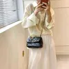 2024 New Designer womens crossbody shoulder Shangpin Style Lingge Portable Oblique Cross bag