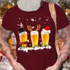 Men's T Shirts Vintage for Men Christmas Outfits Santa Graphic Clothing Hip Hop Streetwear O Neck Extra Large Mens Shirt Tees 2023