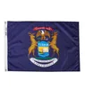 Michigan Flag 150x90cm 3x5ft Printing 100D Polyester Outdoor or Indoor Club Digital printing Banner and Flags Whole8815306