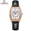 Chenxi Nouvelle femme imperméable Regardez la robe de marque Top Brand Quartz Watchs Casual Ladies Le cuir Bracelet Clocks Femelle Wristwatch