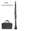 Clarinetto in Sib a buffet 17 tasti in Si bemolle Strumenti musicali Clarinetto placcato in nichel con tubo in bachelite di alta qualità