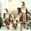 Juldekorationer Big Santa Claus Doll 60cm Juldocka år Gift God juldekorationer för hemprydnader Natal Navidad 231109