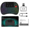 Teclados teclados mini teclado sem fio com touchpad cor mutável LED retroiluminado para Windows Android R231109