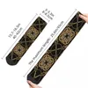 Men's Socks Hip Hop Female Ropes Greek Gold Strings Key Meanders Stuff Warm High Quality Sock All Season Present