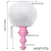 Plugue anal de silicone massageador, brinquedo sexual para homens e mulheres, pelúcia com cauda de coelho, próstata, dramatização erótica, loja de bunda