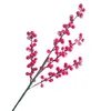 Dekorativa blommor 2 st 55 cm Simulering Berry Artificial Pstachio Red Flower Christmas Holiday Bedroom Decorations Hemdekor Tillbehör