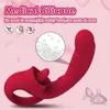 Sex Toy Masseur Léchage Clitoridien Vibromasseur Point G Gode Réaliste Stimulateur de Clitoral pour Femme avec 10 Modes de Vibration Rechargeable