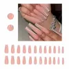 False Nails Nail Tips Coffin Shape Full Cover Clear Enhancement Long Ballet Shiny Fragments Net Acrylic Stickers