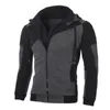 Men's Vests Winter Coat Stitching Double Zipper Warm Men Hoodie Tops Streetwear Sports Outdoor Versatile 231109