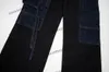 xinxinbuy Manteau de créateur pour homme Veste à poches multiples Denim 1854 manches longues femme bleu noir kaki M-2XL