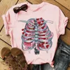 Women's Blouses & Shirts Women Fashion Casual Funny Skull Print Vintage Cute Trend Top Lady Female Ladies Graphic Summer Blouse Streetwear