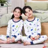 Pyjamas Pyjamas en coton à manches longues pour filles vêtements de nuit pour enfants Pijamas filles adolescents garçons dessin animé pyjama ensembles costumes de nuit pour KidsL231109