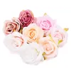 Dekorativa blommor White Rose 30pcs/7-8cm Artificial Silk Flower Heads Diy Wedding Home Birthday Party Decoration Wreath Scrapbooking Fake