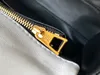 女性用バッグ新しいM22890 GO-14 MMバッグファッションソフト豪華なラムシンデザイントランクスグリーミングゴールデントップスライディングチェーンホワイトカウハイドフラップスペインハンドバッグ