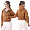 Sweats à capuche Luwomen Sweatshirts Sweat à capuche pour femme Scuba Womens Yoga Vestes Hoodys Sports Half Zipper Terry Designers Pull Chothing Luluemens Athtic Coat F1zo