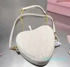 amore designer donna cuore mium Borsa a catena a tracolla borse da sera carine Cinturino diagonale in pelle lusso quadrato