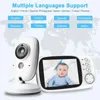 VB603 Video Baby Monitor 2.4G Mother Kids Two-way Audio Night Vision Video Surveillance Cameras With Temperature display Screen